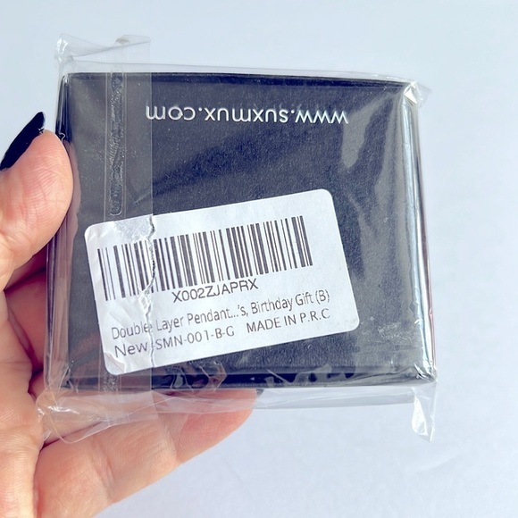 Nib - Souxmux, Double Layer Pendant Necklace - Gold Plated - Adjustable. - Picture 5 of 16